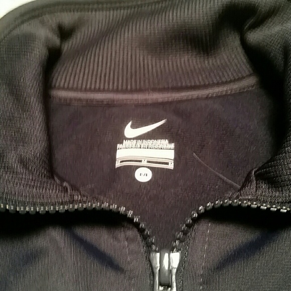 NIKE l Sweat Jacket Zippered Stripes Navy D5 - Picture 7 of 8